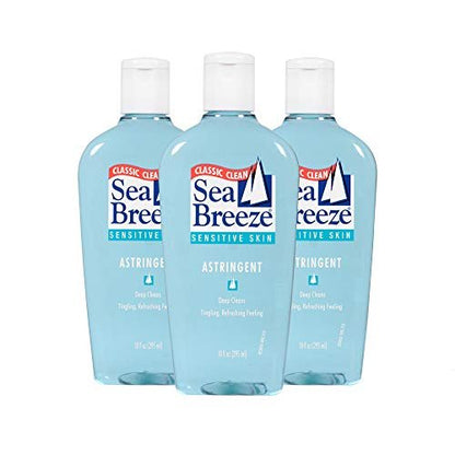 Seabreeze Deep Cleaning Facial Astringent for Sensitive Skin - 10 fl oz (Pack of 3) Avelisse