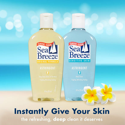 Seabreeze Deep Cleaning Facial Astringent for Sensitive Skin - 10 fl oz (Pack of 3) Avelisse