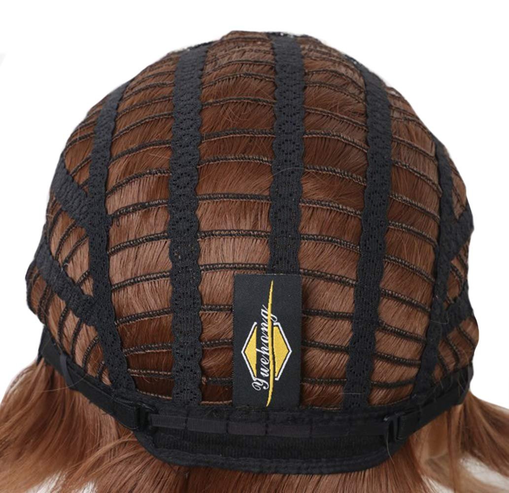 yuehong Adult Short Straight Brown Wig – Heat Resistant Synthetic Fiber, Durable & Breathable for Men - görsel 9
