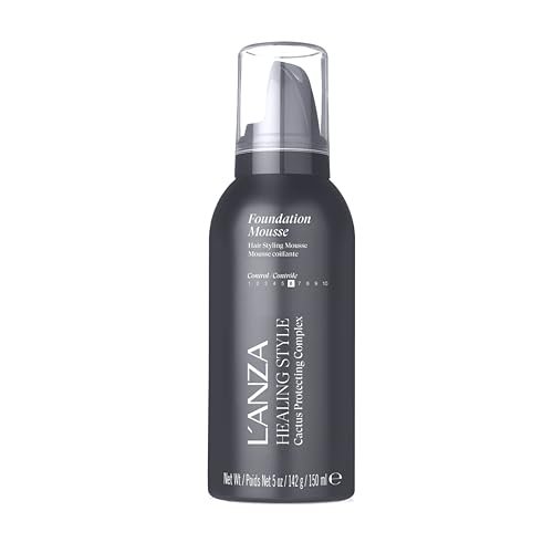 L'ANZA Healing Style Foundation Mousse – Medium Hold, Moisturizing Hair Mousse with Natural Ingredients, 5 Fl Oz Avelisse