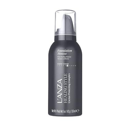 L'ANZA Healing Style Foundation Mousse – Medium Hold, Moisturizing Hair Mousse with Natural Ingredients, 5 Fl Oz Avelisse