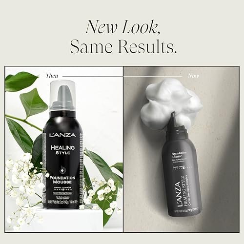 L'ANZA Healing Style Foundation Mousse – Medium Hold, Moisturizing Hair Mousse with Natural Ingredients, 5 Fl Oz Avelisse