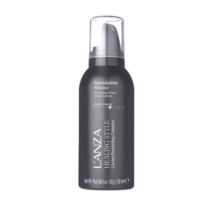 L'ANZA Healing Style Foundation Mousse – Medium Hold, Moisturizing Hair Mousse with Natural Ingredients, 5 Fl Oz Avelisse