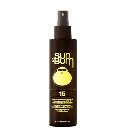 Sun Bum SPF 15 Moisturizing Tanning Oil - Vegan, Reef Friendly, Broad Spectrum UVA/UVB Protection, 8.5 oz Avelisse