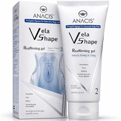 Anacis Bio-Active Body Sculpting & Firming Gel – Advanced Peptide & EGF Complex for Crepey Skin – Targets Cellulite Appearance & Dimpled Texture – Cooling Contour Treatment – 150 ml/5.07 floz