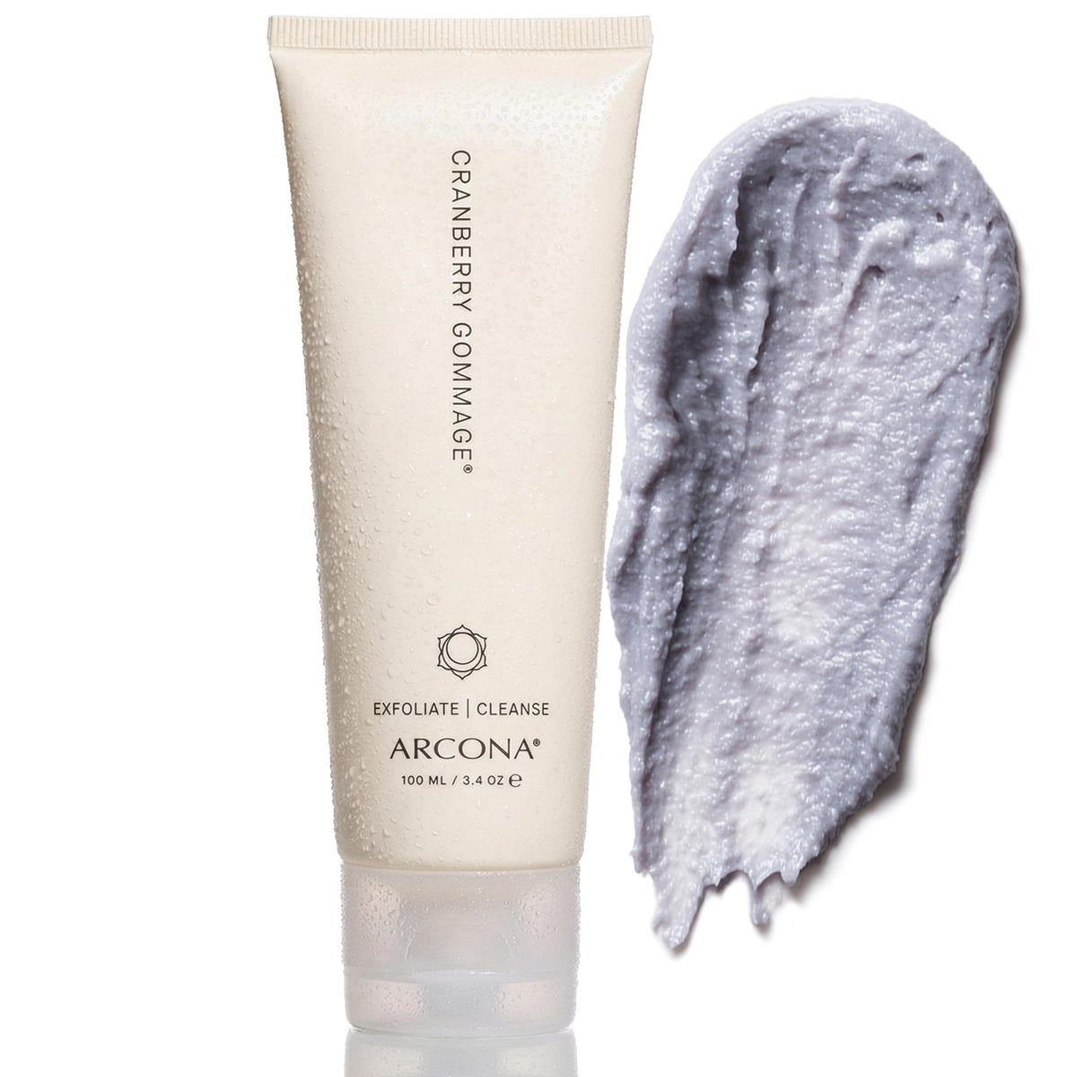 ARCONA Cranberry Gommage Purifying Face Scrub – Natural Exfoliator for Brightening and Unclogging Pores with Zeolite and Blueberry, 3.4 oz Avelisse