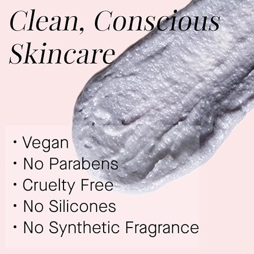 ARCONA Cranberry Gommage Purifying Face Scrub – Natural Exfoliator for Brightening and Unclogging Pores with Zeolite and Blueberry, 3.4 oz Avelisse