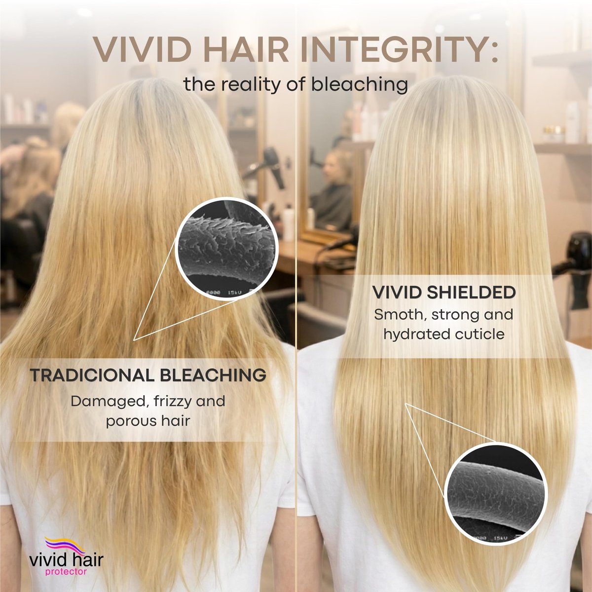 INVERTO VIVID HAIR Color Protector Perfector - Prevent Bleaching, Highlighting & Coloring Damage - Safe for All Blondes, Vivid, Bright & Dark Colors (120g) - görsel 9