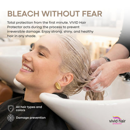 INVERTO VIVID HAIR Color Protector Perfector - Prevent Bleaching, Highlighting & Coloring Damage - Safe for All Blondes, Vivid, Bright & Dark Colors (120g)
