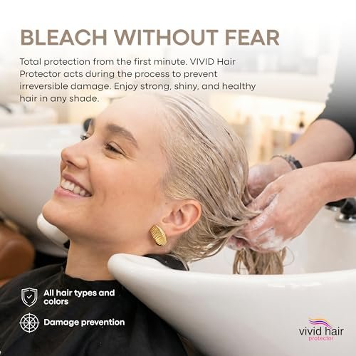 INVERTO VIVID HAIR Color Protector Perfector - Prevent Bleaching, Highlighting & Coloring Damage - Safe for All Blondes, Vivid, Bright & Dark Colors (120g) - görsel 6