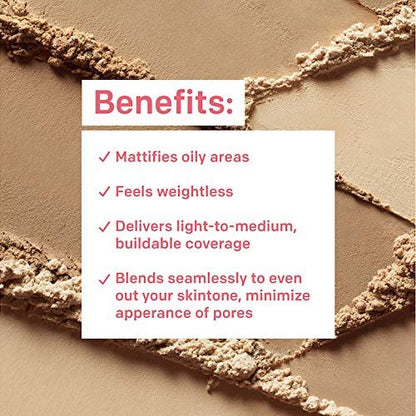 Almay Smart Shade Loose Powder, Light/100, 1 Ounce - Hypoallergenic & Oil-Free Face Powder Avelisse