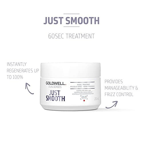Goldwell Dualsenses Just Smooth Taming 60sec Treatment 200mL – Frizz Control Conditioner Avelisse