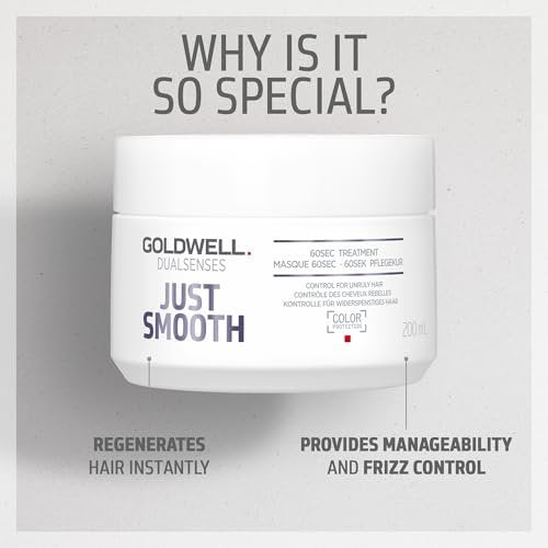 Goldwell Dualsenses Just Smooth Taming 60sec Treatment 200mL – Frizz Control Conditioner Avelisse