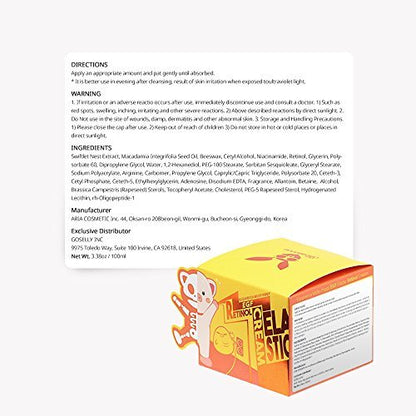 Elizavecca Milky Piggy Retinol Cream - Retinol Swiftlet Nest Extract 69.9% - Anti-Aging Night Cream 3.53 oz Avelisse