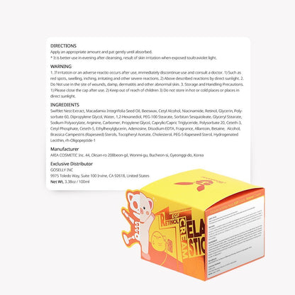 Elizavecca Milky Piggy Retinol Cream - Retinol Swiftlet Nest Extract 69.9% - Anti-Aging Night Cream 3.53 oz Avelisse