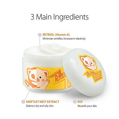 Elizavecca Milky Piggy Retinol Cream - Retinol Swiftlet Nest Extract 69.9% - Anti-Aging Night Cream 3.53 oz Avelisse