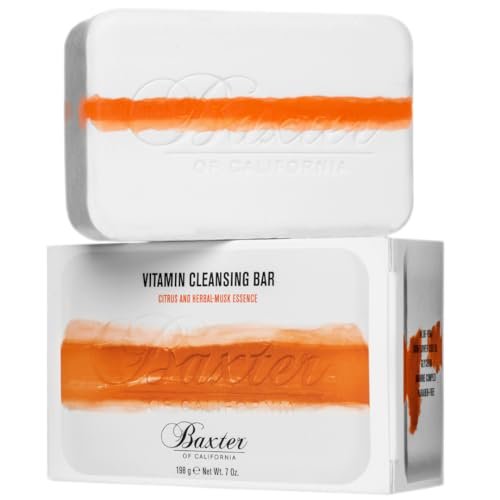 Baxter of California Vitamin Cleansing Bar for Men – Citrus & Herbal Musk – All Skin Types – 7 oz Avelisse