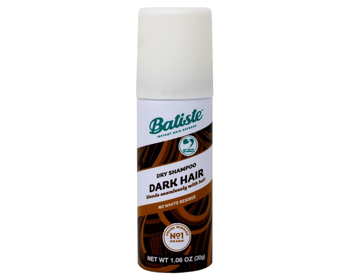 Batiste Dry Shampoo Dark Mini 1.06 fl. oz. (Pack of 3) - Volumizing & Oil Absorbing Avelisse