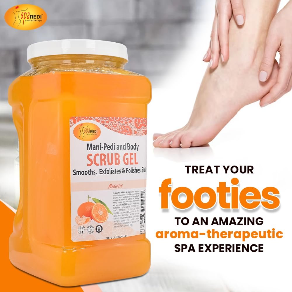 SPA REDI Professional Foot Treatment | Holistic Exfoliating Pedicure Solution for True Skin Rebirth | Visibly Smooth, Deeply Hydrated Feet & Elevated Client Satisfaction (Gallon) Avelisse