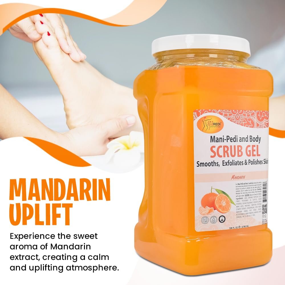 SPA REDI Professional Foot Treatment | Holistic Exfoliating Pedicure Solution for True Skin Rebirth | Visibly Smooth, Deeply Hydrated Feet & Elevated Client Satisfaction (Gallon) Avelisse