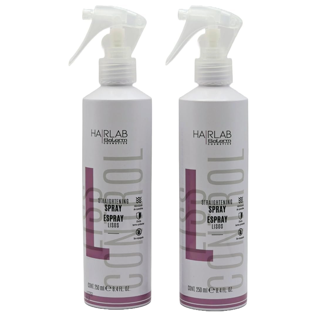 SALERM Straightening Spray - Heat Protectant & Frizz Control for Silky Hair - 8.5 oz (Pack of 2) - görsel 1