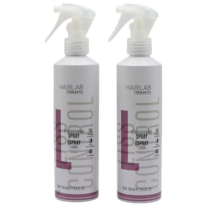 SALERM Straightening Spray - Heat Protectant & Frizz Control for Silky Hair - 8.5 oz (Pack of 2)