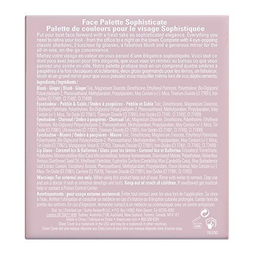 Sheer Cover Sophisticate Look Face Palette for Eyes, Lips, and Cheeks with Brush – Multicolor - görsel 6