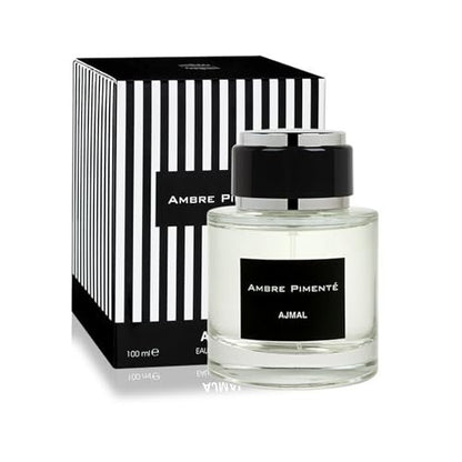 Ajmal Ambre Pimente Eau de Parfum – 3.4 fl oz / 100 ml – Warm, Sensual & Long-Lasting Unisex Fragrance with Amber, Spices & Woody Musk – Dubai-Inspired Perfume for Men & Women
