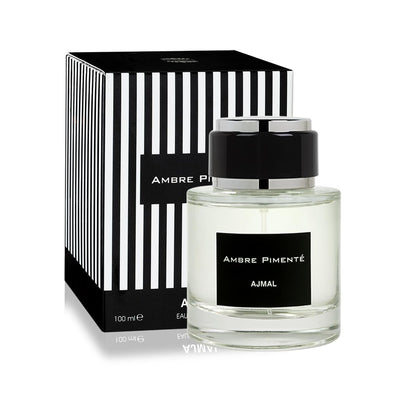 Ajmal Ambre Pimente Eau de Parfum – 3.4 fl oz / 100 ml – Warm, Sensual & Long-Lasting Unisex Fragrance with Amber, Spices & Woody Musk – Dubai-Inspired Perfume for Men & Women