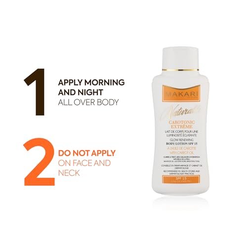 MAKARI Carotonic Extreme Body Lotion – Fights Excess Oil, Fades Scars & Marks, Brightens Skin (17.6 oz) Avelisse
