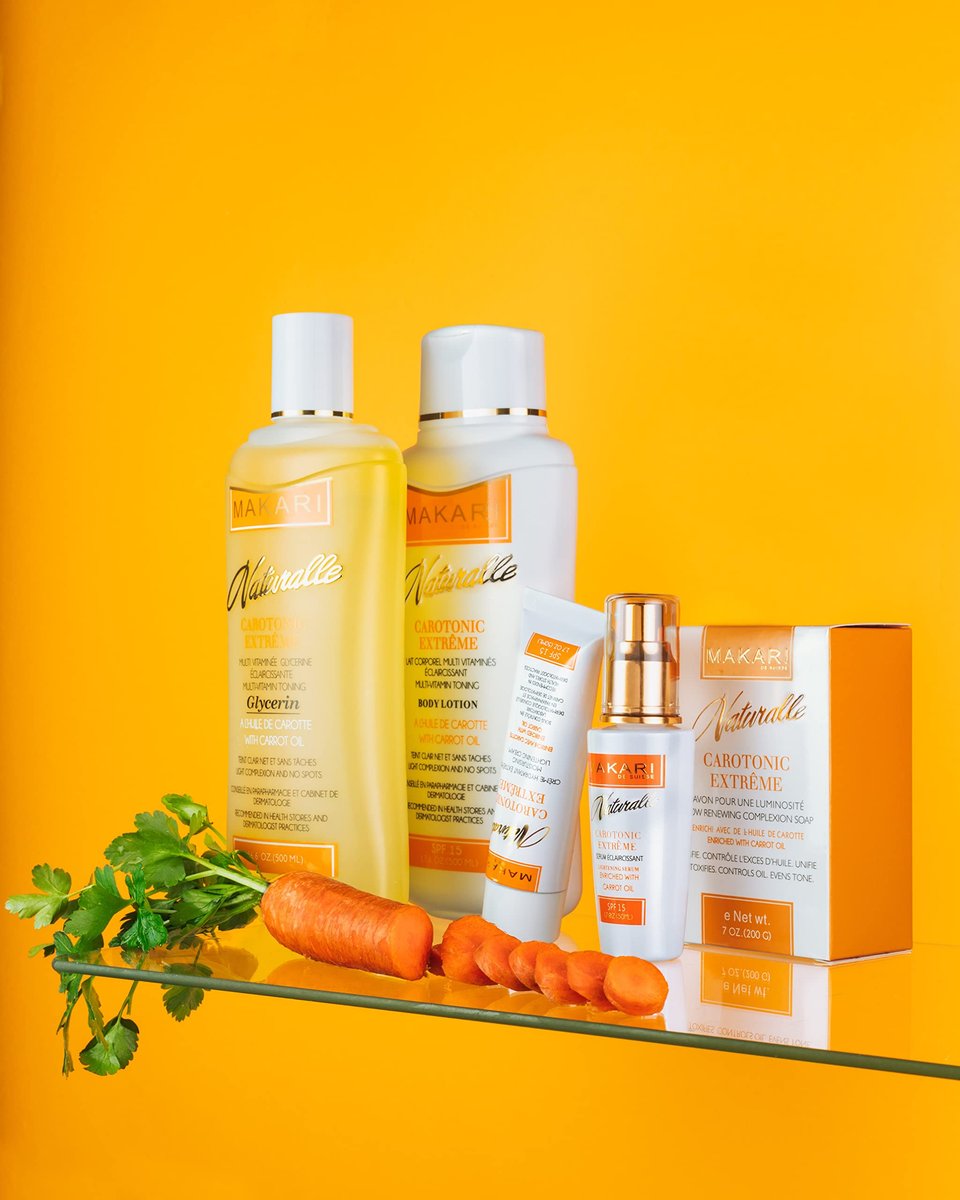 MAKARI Carotonic Extreme Body Lotion – Fights Excess Oil, Fades Scars & Marks, Brightens Skin (17.6 oz) Avelisse