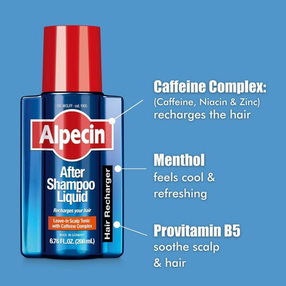 Alpecin C1 Caffeine Shampoo & After Shampoo Liquid – Hair Performance Enhancer for Natural Growth & Thickness Avelisse