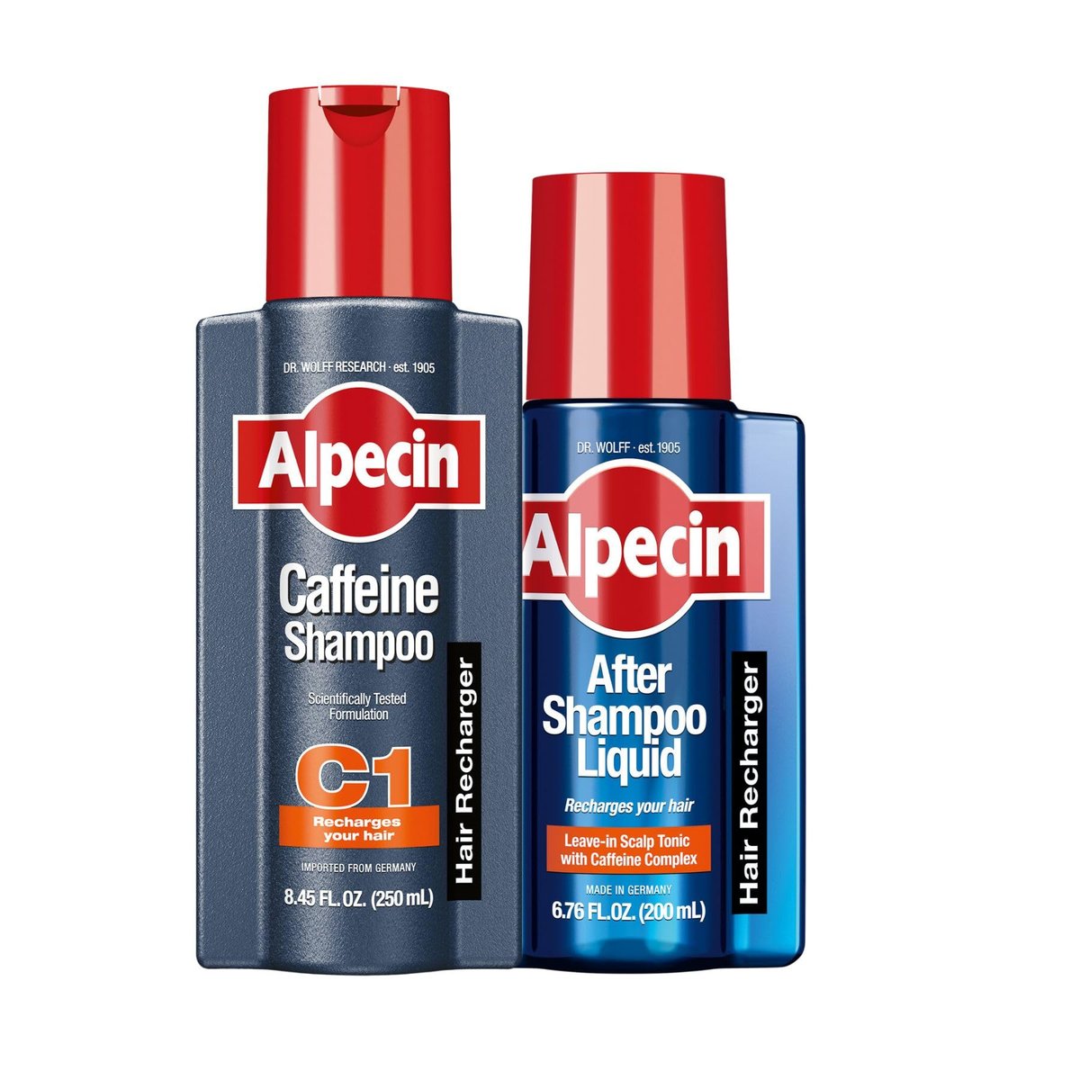 Alpecin C1 Caffeine Shampoo & After Shampoo Liquid – Hair Performance Enhancer for Natural Growth & Thickness Avelisse