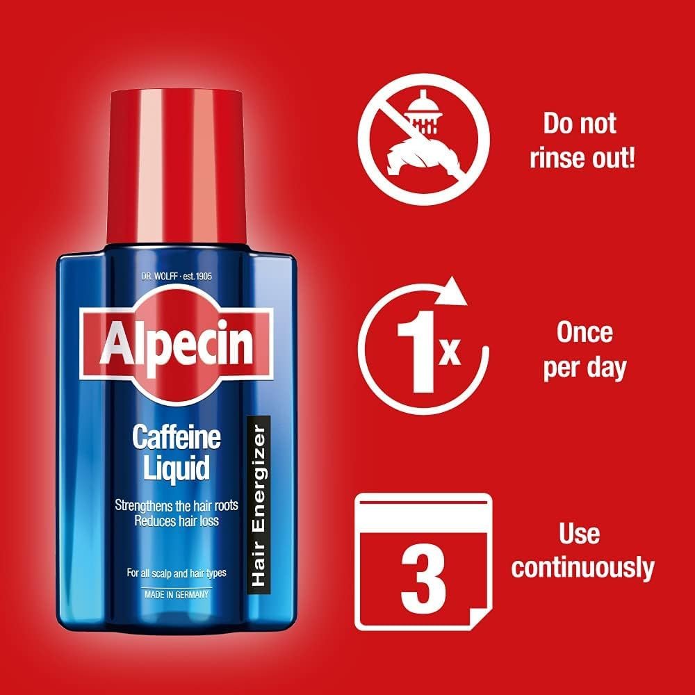 Alpecin C1 Caffeine Shampoo & After Shampoo Liquid – Hair Performance Enhancer for Natural Growth & Thickness Avelisse