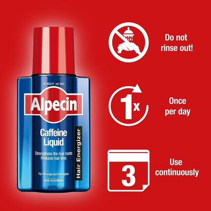Alpecin C1 Caffeine Shampoo & After Shampoo Liquid – Hair Performance Enhancer for Natural Growth & Thickness Avelisse