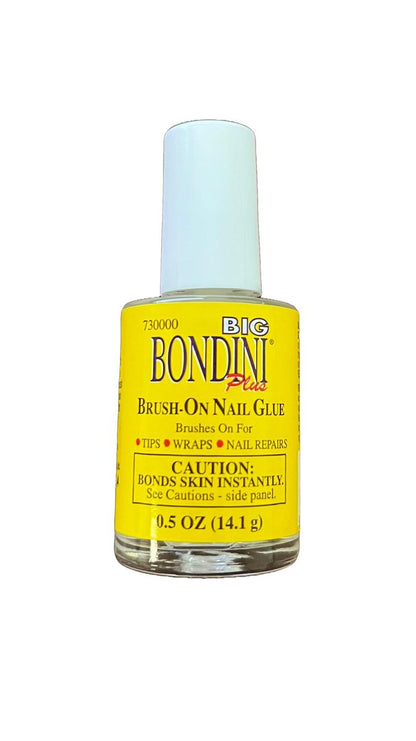 Big Bondini Brush-On Nail Glue .5 Oz – Professional Salon-Quality Adhesive