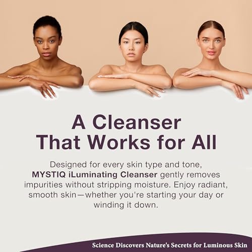 Lira Clinical MYSTIQ iLuminating Cleanser - Moisturizing Face Wash with Vitamin C, Orange Plant Stem Cells, and Plant Extracts - Gentle Facial Cleanser Supports Skin Barrier and Hydration - 6 Oz Avelisse