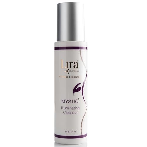 Lira Clinical MYSTIQ iLuminating Cleanser - Moisturizing Face Wash with Vitamin C, Orange Plant Stem Cells, and Plant Extracts - Gentle Facial Cleanser Supports Skin Barrier and Hydration - 6 Oz Avelisse