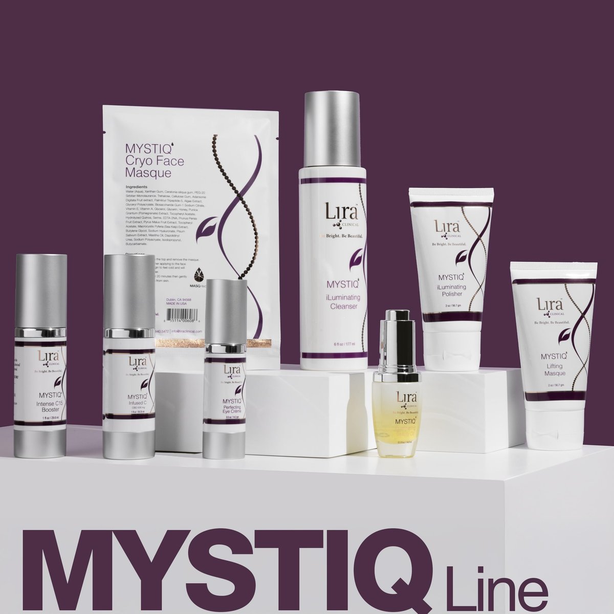 Lira Clinical MYSTIQ iLuminating Cleanser - Moisturizing Face Wash with Vitamin C, Orange Plant Stem Cells, and Plant Extracts - Gentle Facial Cleanser Supports Skin Barrier and Hydration - 6 Oz Avelisse