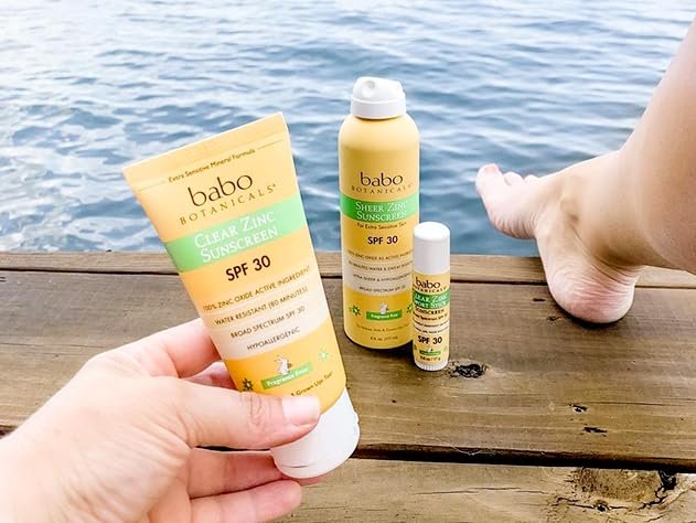 Babo Botanicals Sheer Zinc Mineral Sunscreen Lotion SPF 30 – Natural Zinc Oxide, Shea Butter, Face & Body, Water Resistant, Fragrance-Free, EWG Verified, Vegan, 3 Fl Oz Avelisse