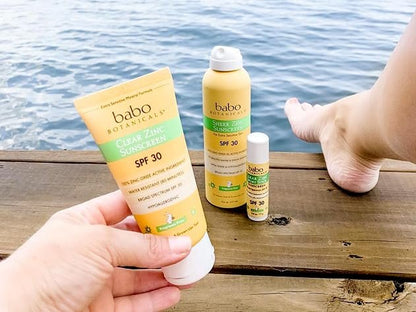 Babo Botanicals Sheer Zinc Mineral Sunscreen Lotion SPF 30 – Natural Zinc Oxide, Shea Butter, Face & Body, Water Resistant, Fragrance-Free, EWG Verified, Vegan, 3 Fl Oz Avelisse