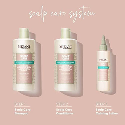 Mizani Scalp Care Calming Scalp Lotion – Soothing Dandruff Treatment with Eucalyptus, Avocado Oil & Menthol, Silicone-Free, Paraben-Free (4 Fl Oz)