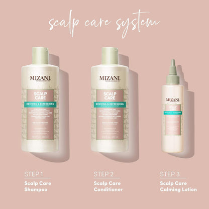 Mizani Scalp Care Calming Scalp Lotion – Soothing Dandruff Treatment with Eucalyptus, Avocado Oil & Menthol, Silicone-Free, Paraben-Free (4 Fl Oz)