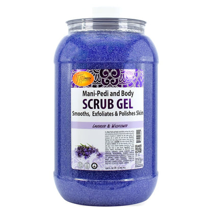 SPA REDI Exfoliating Body & Skincare Treatment – Multi-Purpose Professional & At-Home Skin Refinement | Exfoliate. Hydrate. Transform for Holistic Transformation | Lavender & Wildflower 128 Oz Avelisse