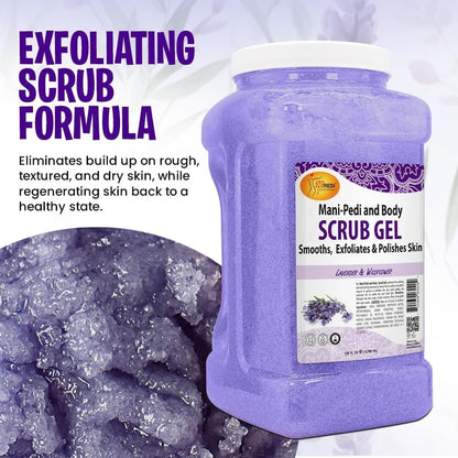 SPA REDI Exfoliating Body & Skincare Treatment – Multi-Purpose Professional & At-Home Skin Refinement | Exfoliate. Hydrate. Transform for Holistic Transformation | Lavender & Wildflower 128 Oz Avelisse