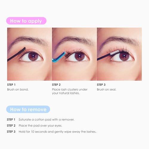 KISS Falscara DIY Eyelash Extension Wisp Applicator – Mistake-Proof Tool for Featherlight Synthetic Lash Clusters - görsel 14