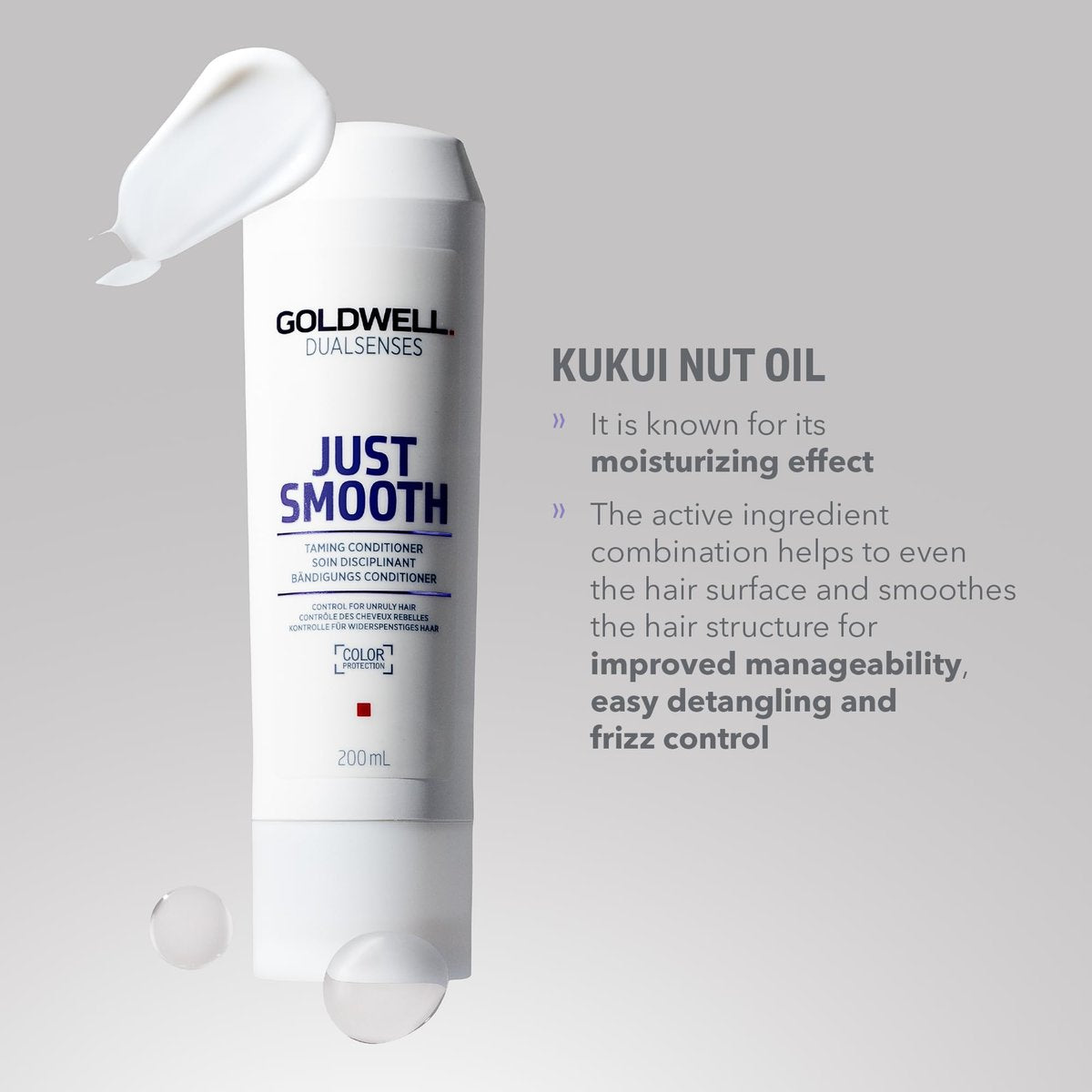 Goldwell Dualsenses Just Smooth Taming Anti-Frizz & Humidity Control Conditioner 33.8 fl oz Avelisse