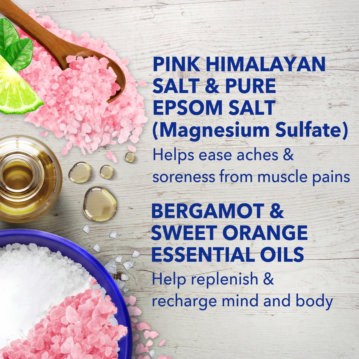 Dr Teal's Epsom Salt Magnesium Soak, Restore & Replenish with Pink Himalayan Salt, 3 lbs - görsel 11