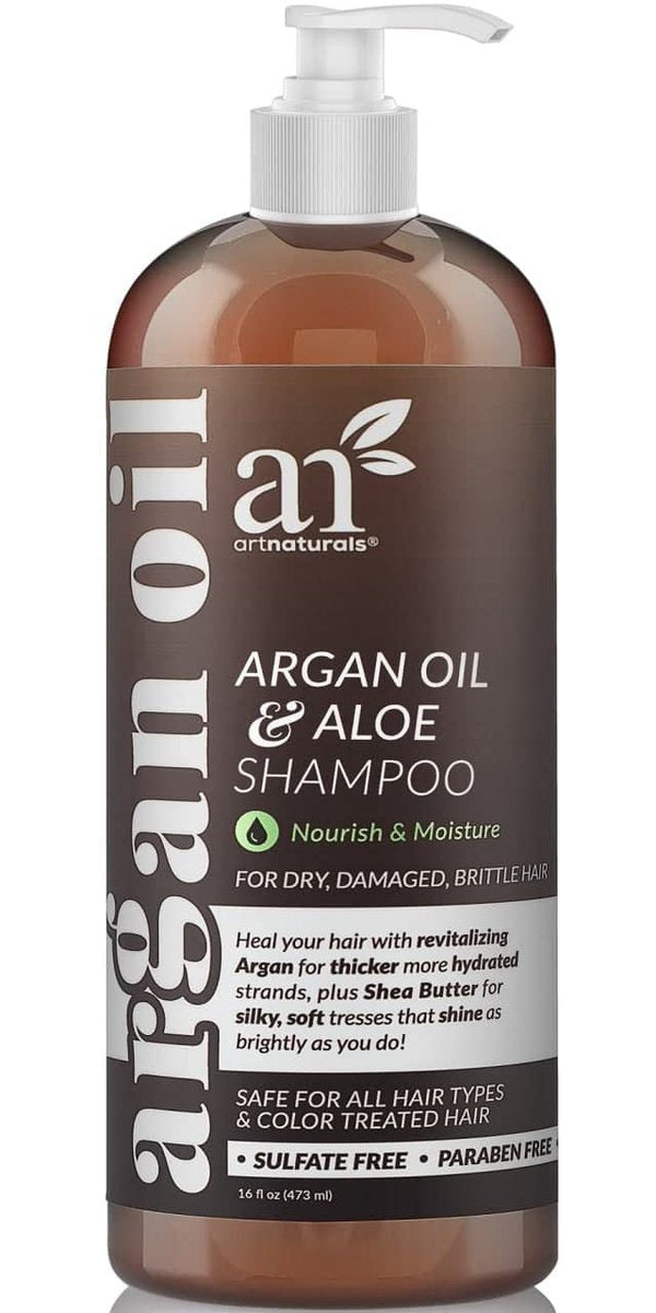 Artnaturals Moroccan Argan Oil Shampoo – Sulfate Free Moisturizing & Volumizing Shampoo for All Hair Types, 16 Fl Oz Avelisse