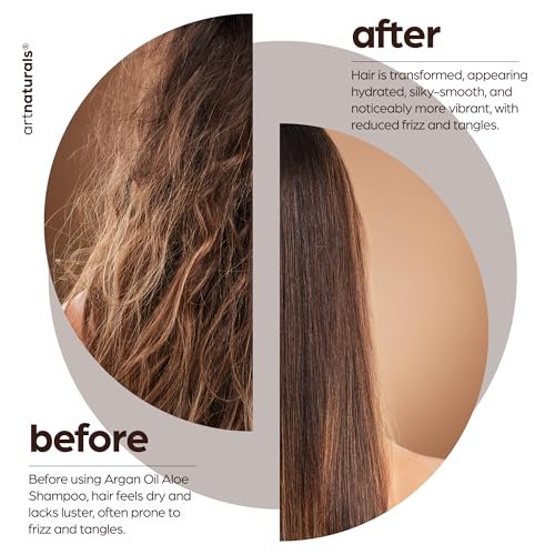 Artnaturals Moroccan Argan Oil Shampoo – Sulfate Free Moisturizing & Volumizing Shampoo for All Hair Types, 16 Fl Oz Avelisse